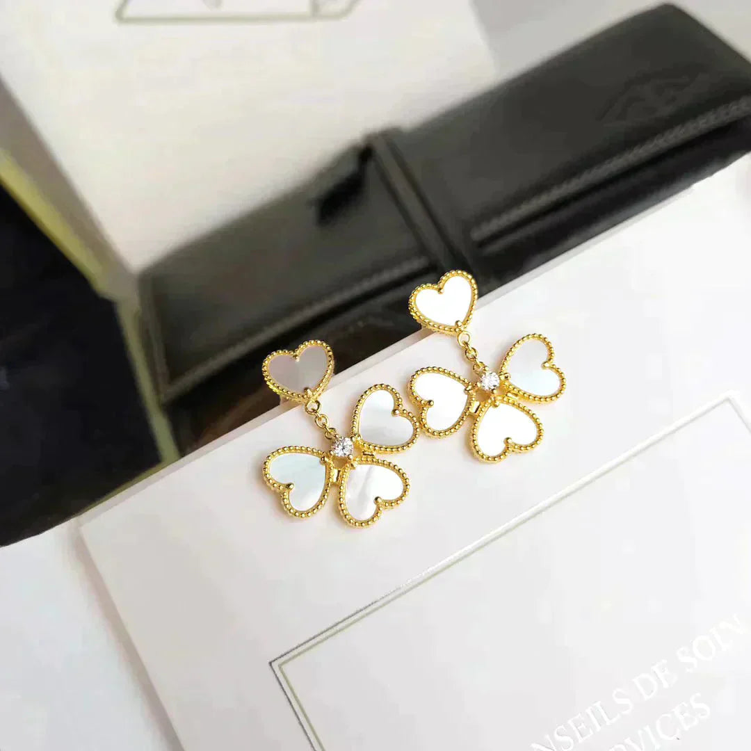 [Rose Jewellery]CLOVER SWEET WHITE MOP EARRINGS