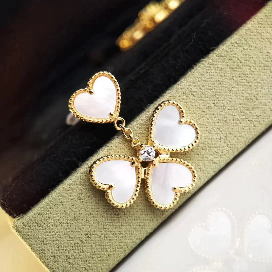 [Rose Jewellery]CLOVER SWEET WHITE MOP EARRINGS