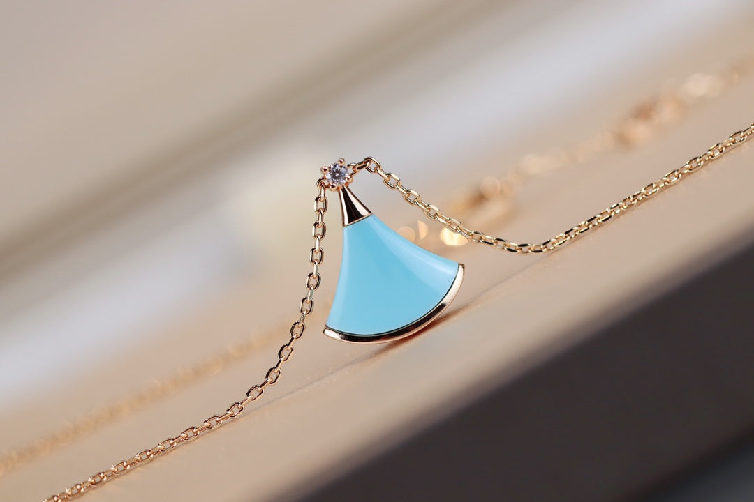 [Rose Jewellery]DREAM NECKLACE TURQUOISE PINK GOLD