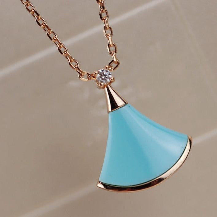 [Rose Jewellery]DREAM NECKLACE TURQUOISE PINK GOLD