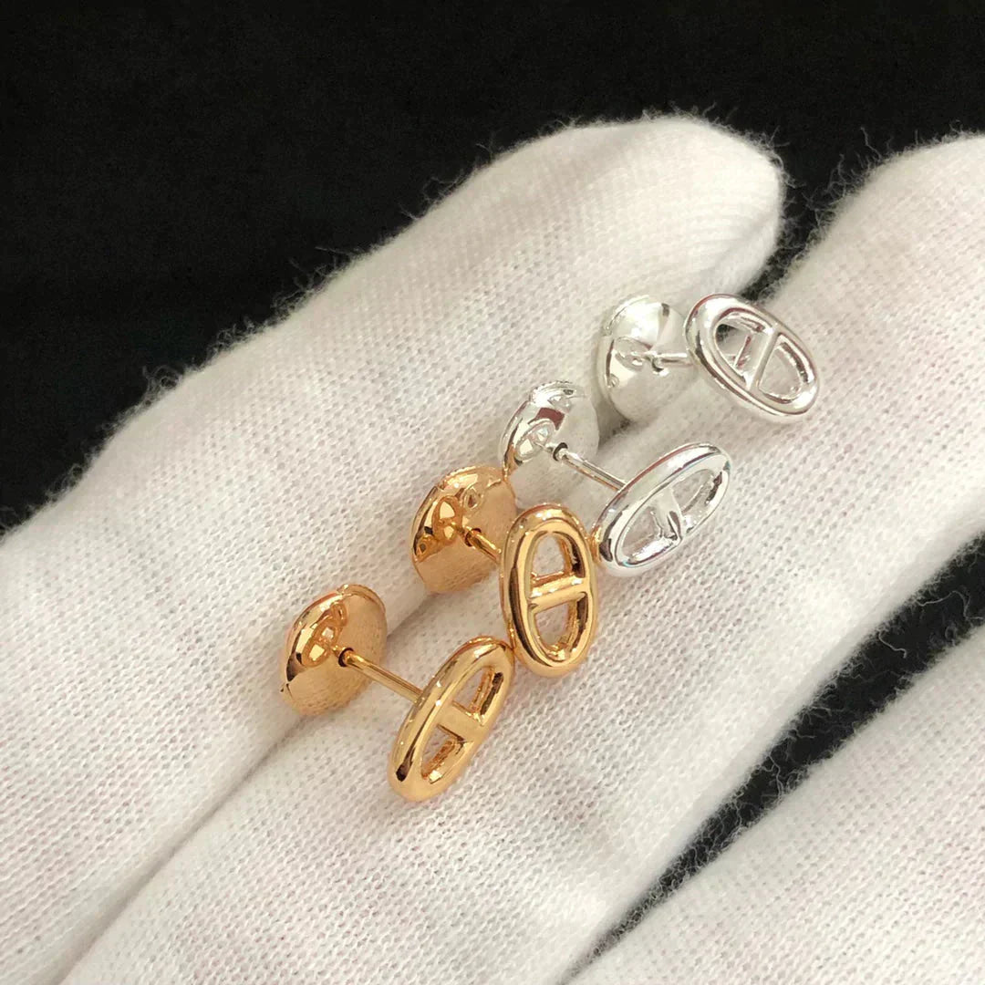 [Rose Jewellery]CHAINE SMALL EARRINGS GOLD AND SILVER