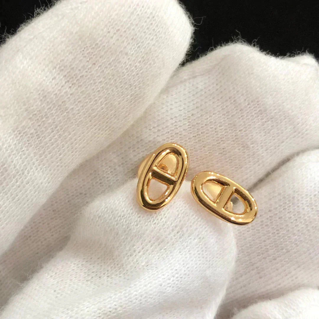 [Rose Jewellery]CHAINE SMALL EARRINGS GOLD AND SILVER