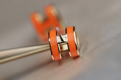 [Rose Jewellery]MINI POP H EARRINGS ORANGE