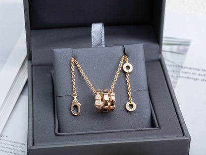 [Rose Jewellery]SERPENTI PINK GOLD NECKLACE DIAMOND