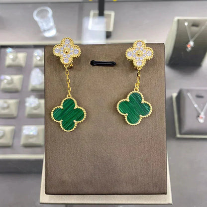 [Rose Jewellery]CLOVER  2 MOTIFS  DIAMOND  EARRINGS (MULTIPLE CHOICESç´