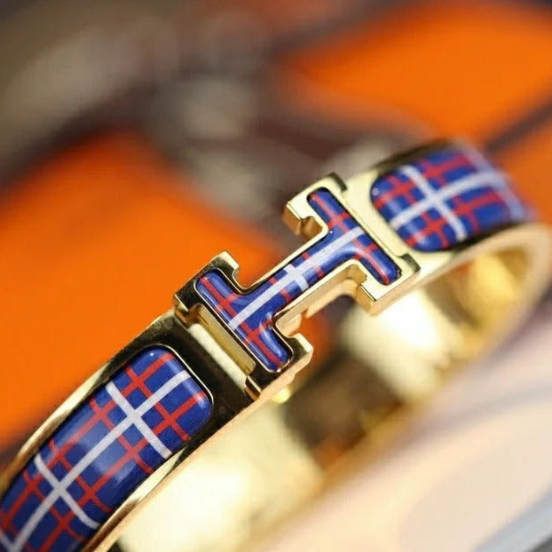 [Rose Jewellery]H TARTAN BRACELET 12MM