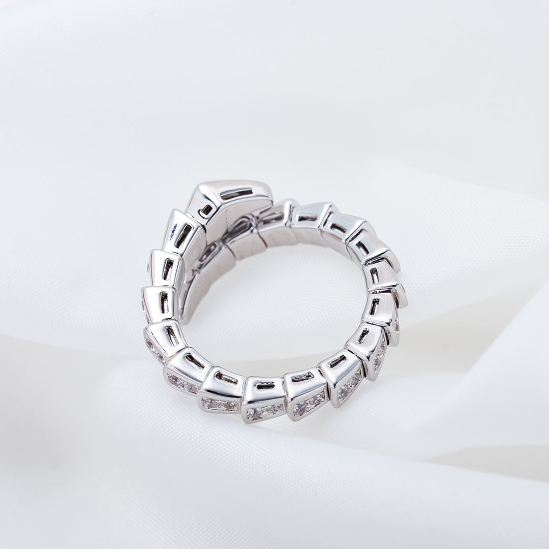 [Rose Jewellery]SERPENTI RING SILVER DIAMOND PAVED 4MM