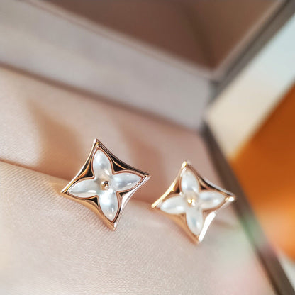 [Rose Jewellery]STAR MOP PINK GOLD EARRINGS