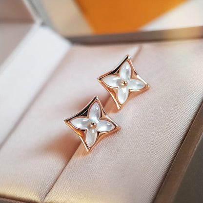 [Rose Jewellery]STAR MOP PINK GOLD EARRINGS