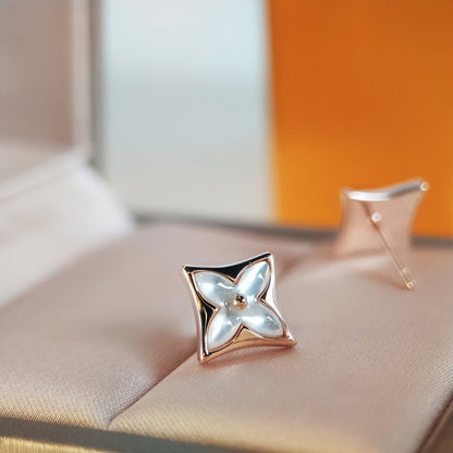 [Rose Jewellery]STAR MOP PINK GOLD EARRINGS