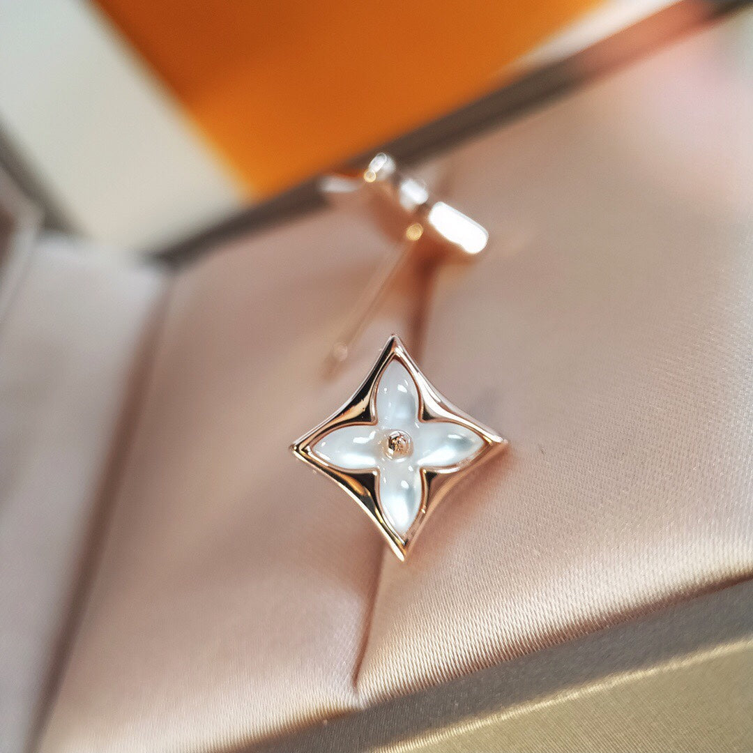 [Rose Jewellery]STAR MOP PINK GOLD EARRINGS