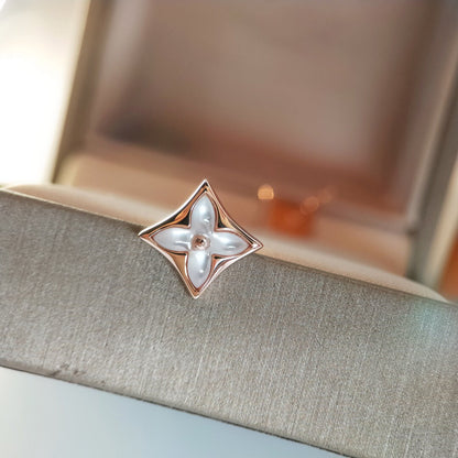 [Rose Jewellery]STAR MOP PINK GOLD EARRINGS