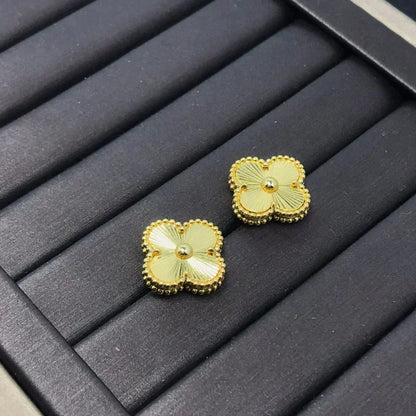 [Rose Jewellery]CLOVER MINI 9.5MM LASER EARRINGS