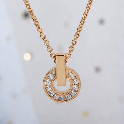 [Rose Jewellery]GARI NECKLACE PINK GOLD DIAMOND