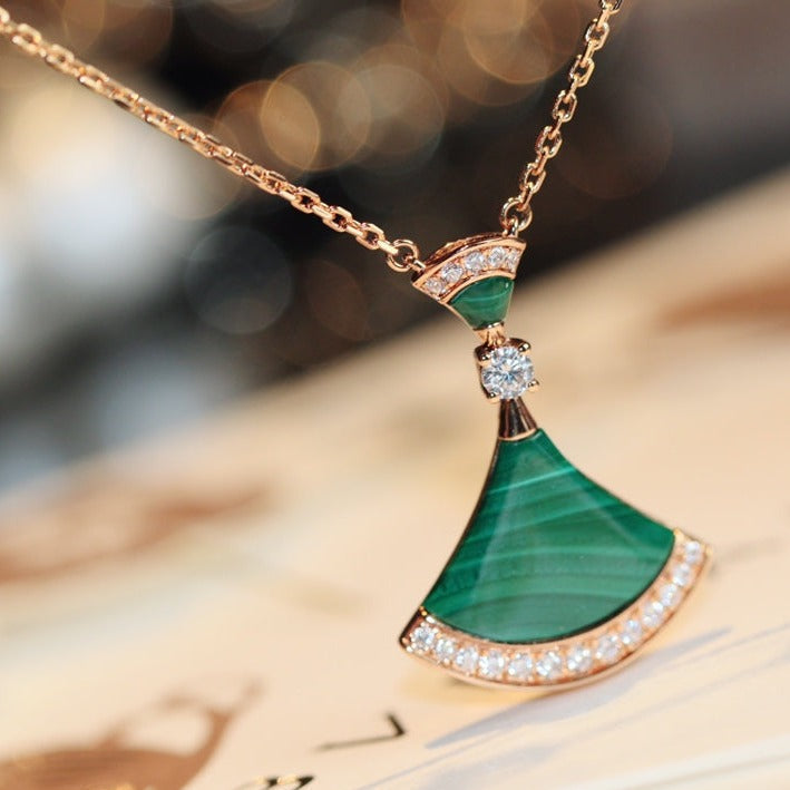 [Rose Jewellery]DREAM NECKLACE MALACHITE DIAMOND