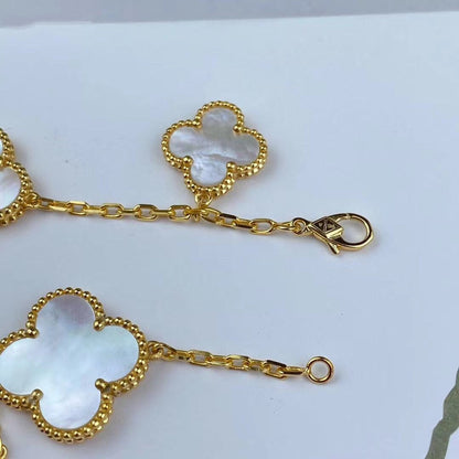 [Rose Jewellery]MAGIC CLOVER MOP GOLD BRACELET 5 MOTIFS