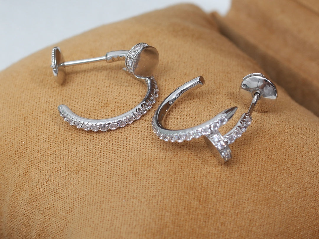 [Rose Jewellery]JUSTE EARRINGS 12.75MM SILVER DIAMOND