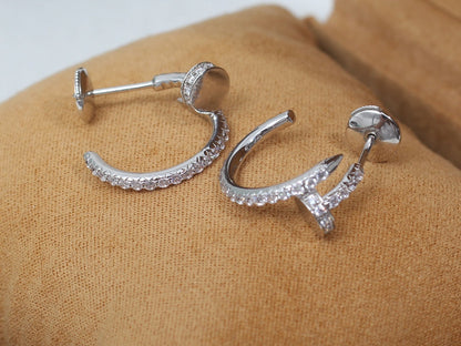 [Rose Jewellery]JUSTE EARRINGS 12.75MM SILVER DIAMOND