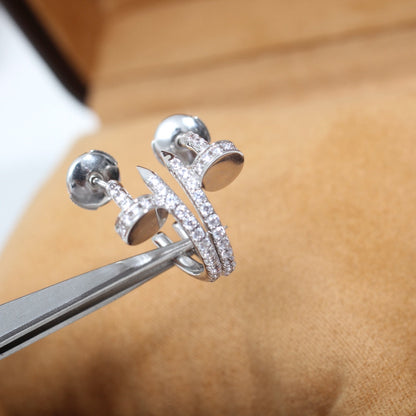 [Rose Jewellery]JUSTE EARRINGS 12.75MM SILVER DIAMOND