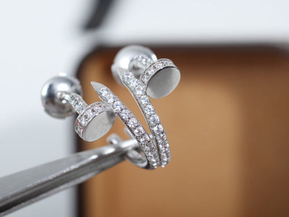 [Rose Jewellery]JUSTE EARRINGS 12.75MM SILVER DIAMOND