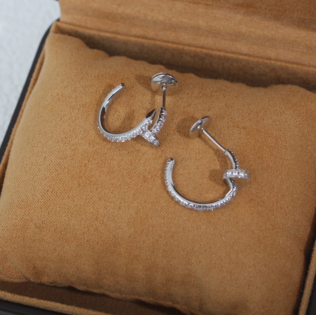 [Rose Jewellery]JUSTE EARRINGS 12.75MM SILVER DIAMOND