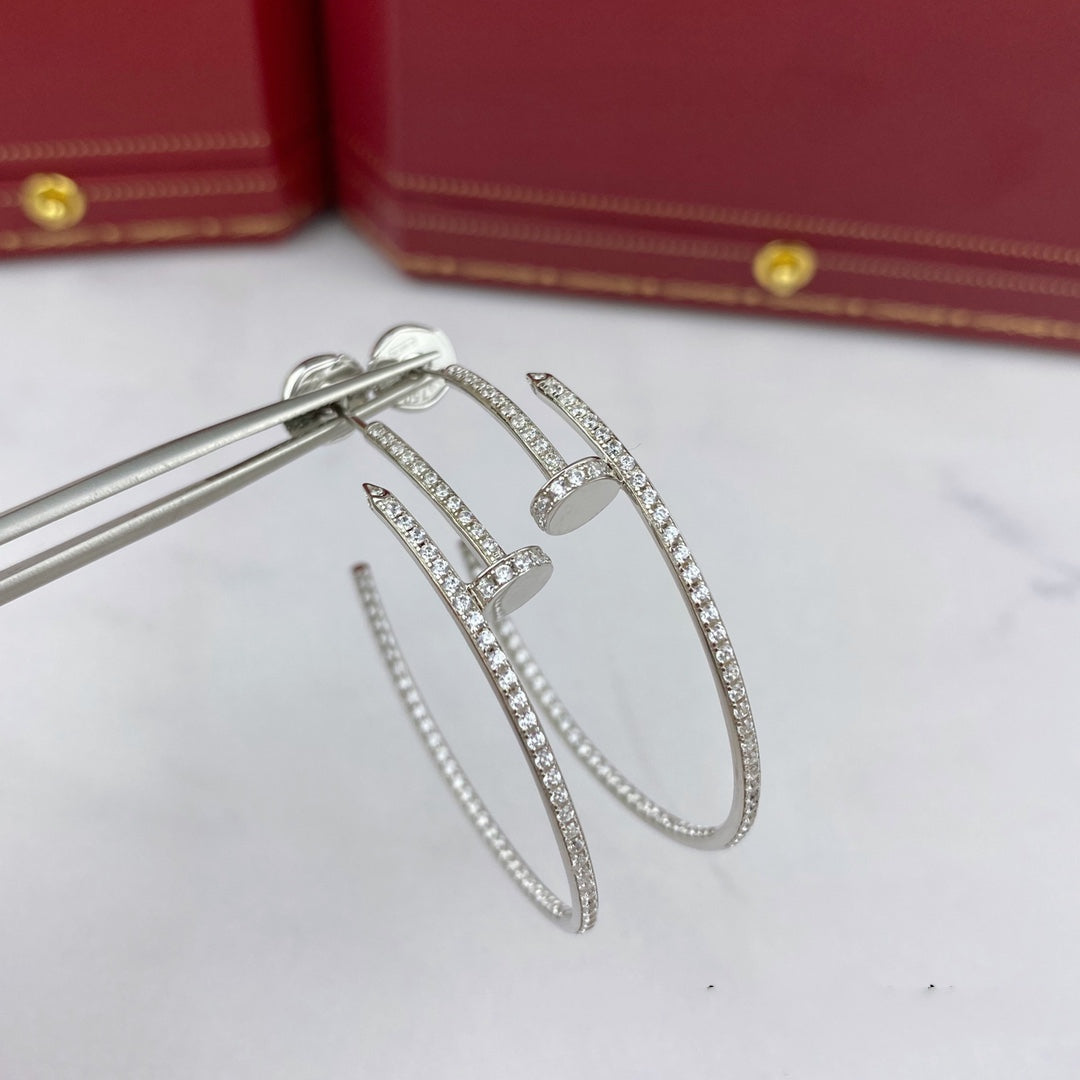 [Rose Jewellery]JUSTE EARRINGS FULL DIAMONDS 1.8MM