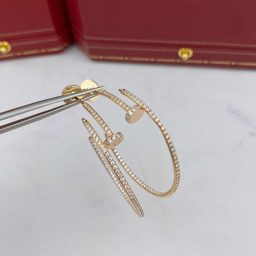 [Rose Jewellery]JUSTE EARRINGS FULL DIAMONDS 1.8MM