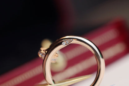 [Rose Jewellery]JUSTE RING 2.65MM PINK GOLD DIAMOND