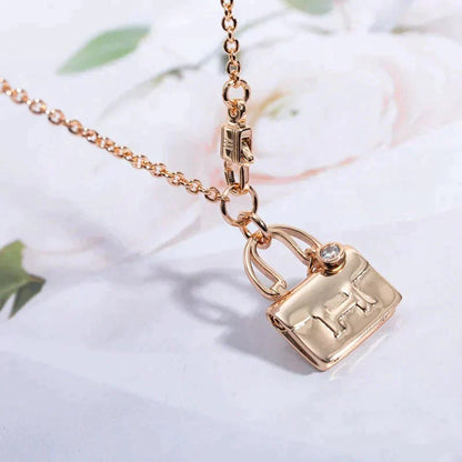 [Rose Jewellery]AMULETTE PEDANT ROSE GOLD NECKLACE