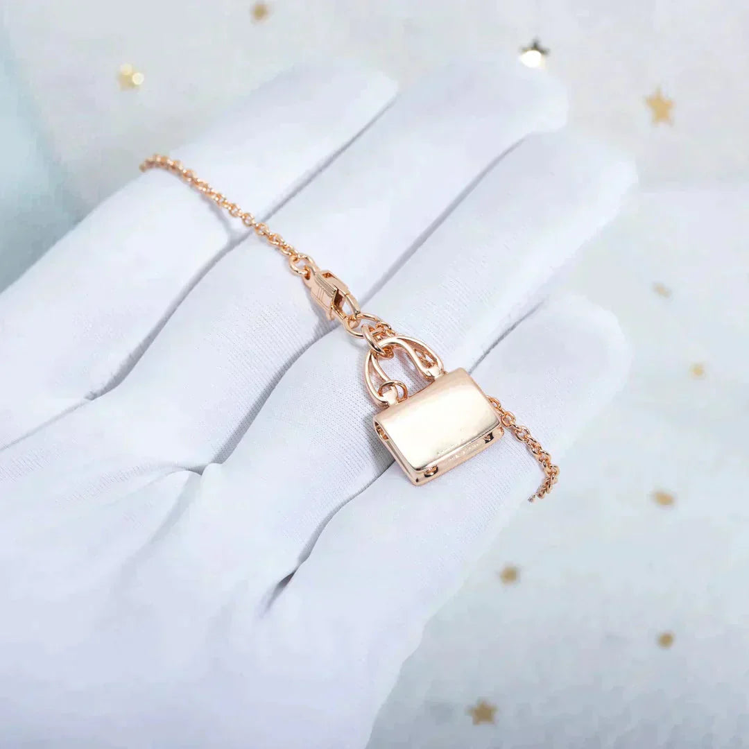 [Rose Jewellery]AMULETTE PEDANT ROSE GOLD NECKLACE