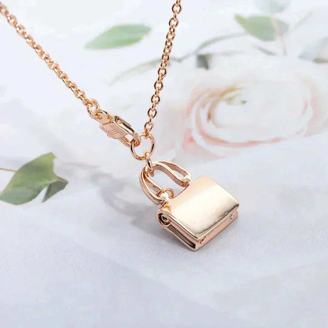 [Rose Jewellery]AMULETTE PEDANT ROSE GOLD NECKLACE