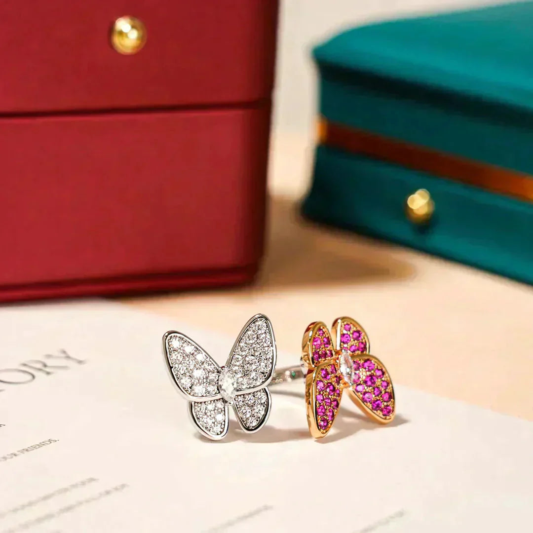 [Rose Jewellery]TWIN BUTTERFLY DIAMOND RING