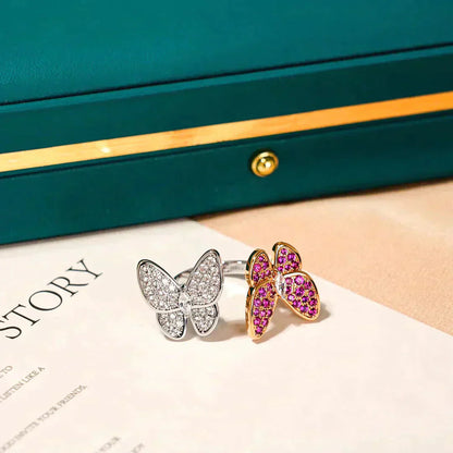 [Rose Jewellery]TWIN BUTTERFLY DIAMOND RING