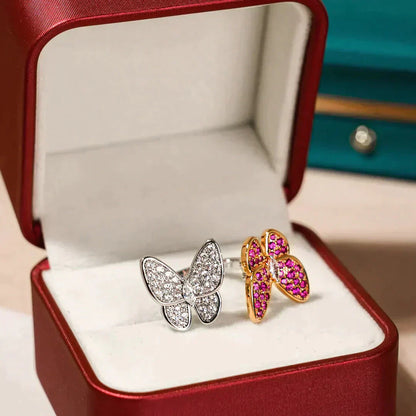 [Rose Jewellery]TWIN BUTTERFLY DIAMOND RING