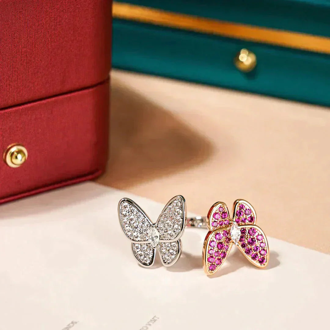 [Rose Jewellery]TWIN BUTTERFLY DIAMOND RING