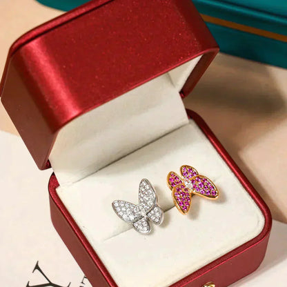 [Rose Jewellery]TWIN BUTTERFLY DIAMOND RING