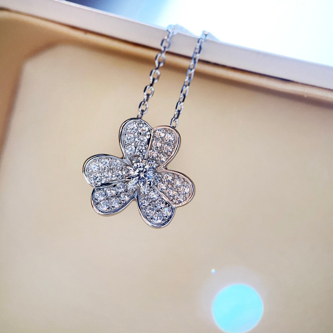 [Rose Jewellery]CLOVER DIAMOND NECKLACE SILVER