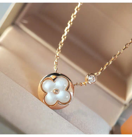 [Rose Jewellery]SUN MOP GOLD 1 DIAMOND NECKLACE