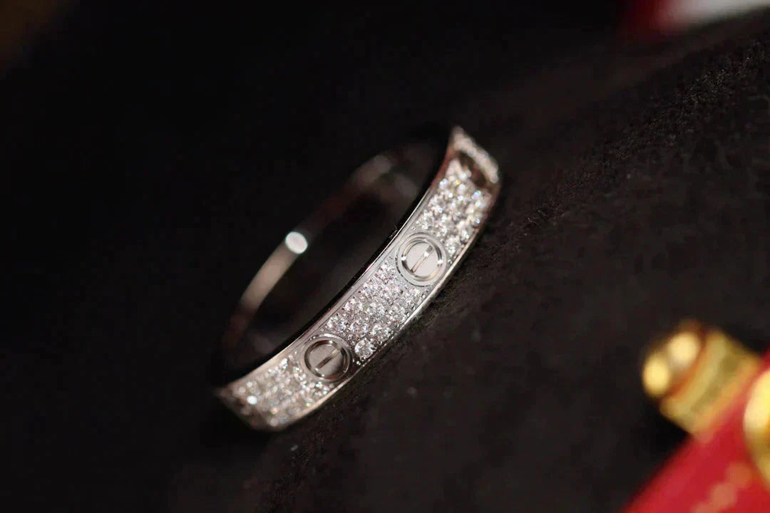 [Rose Jewellery]LOVE RING 3.6MM DIAMOND PAVED