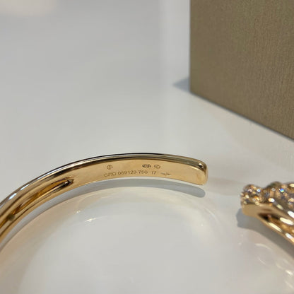 [Rose Jewellery]PANTHERE GOLD DIAMOND OPEN BRACELET