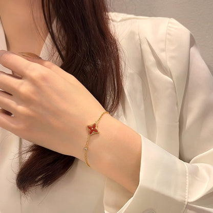 [Rose Jewellery]COLOR STAR CARNELIAN PINK GOLD DIAMOND BRACELET