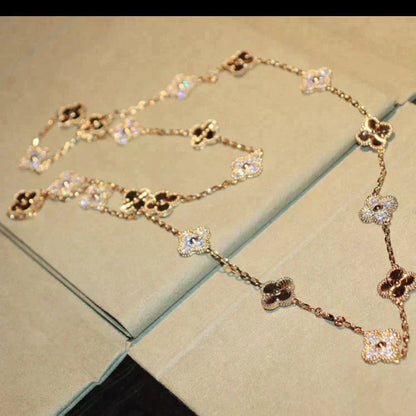 [Rose Jewellery]CLOVER 20 MOTIFS LASER DIAMOND NECKLACE