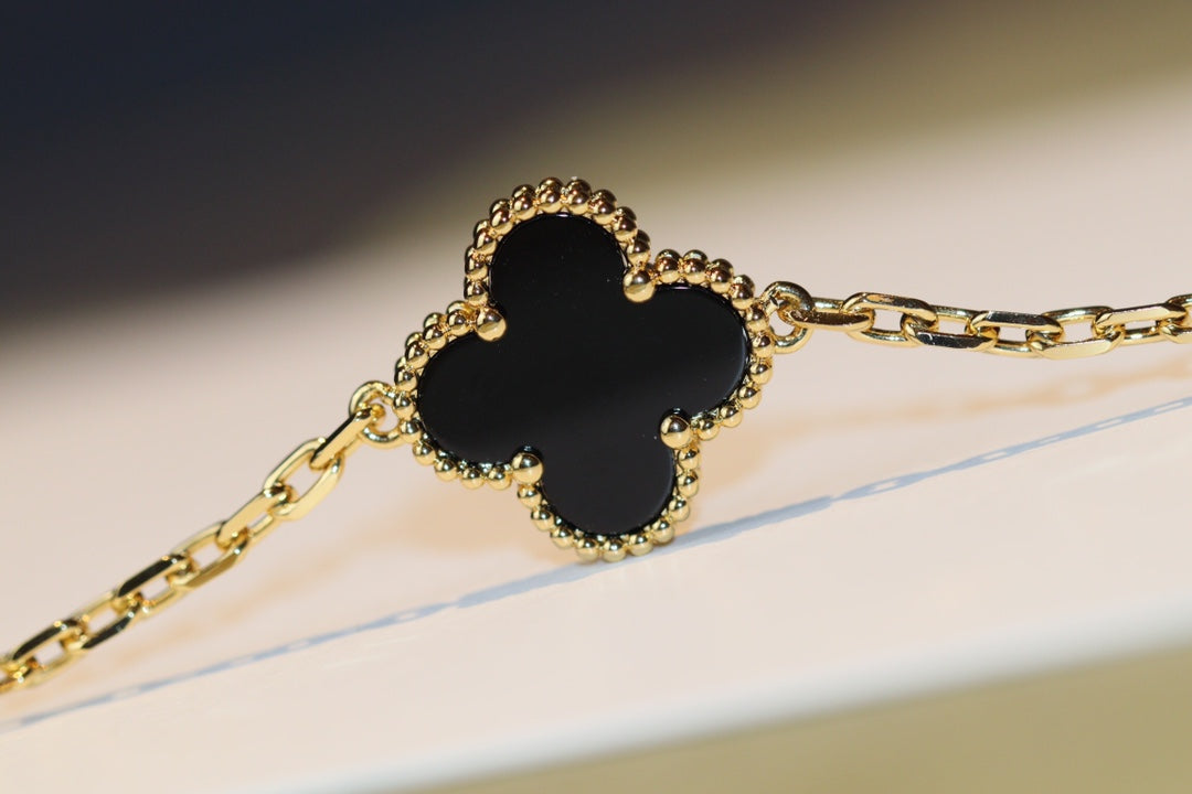 [Rose Jewellery]CLOVER 20 MOTIFS ONYX ROSE GOLD