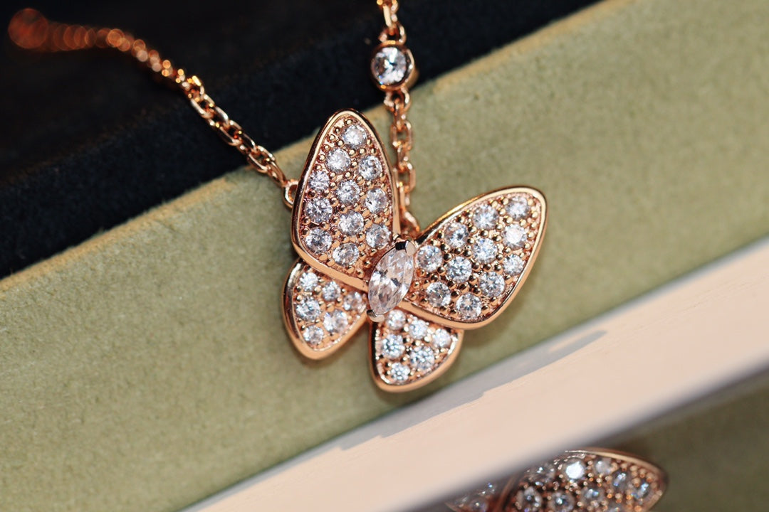 [Rose Jewellery]BUTTERFLY DIAMOND NECKLACE