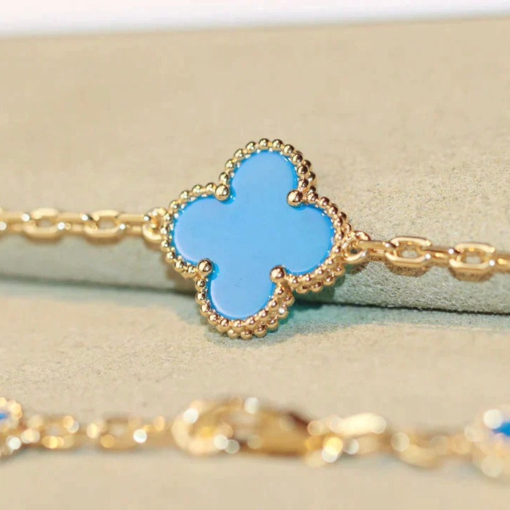 [Rose Jewellery]CLOVER 20 MOTIFS TURQUOISE GOLD