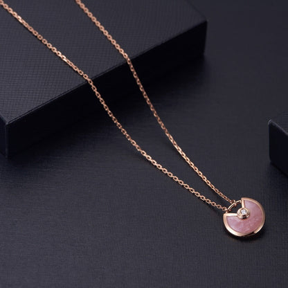 [Rose Jewellery]AMULETTE ROSE GOLD PINK MOP NECKLACE