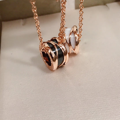 [Rose Jewellery]ZERO 1 FOUR BAND PINK GOLD CERAMIC