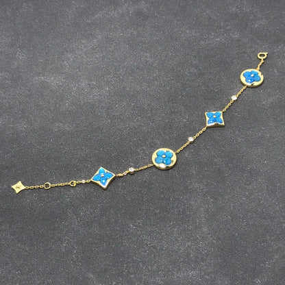 [Rose Jewellery]STAR AND SUN TURQUOISE 4 MOTIFS 3 DIAMONDS