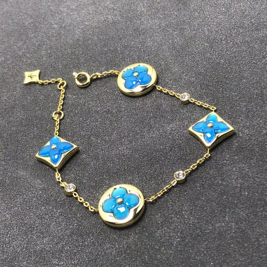 [Rose Jewellery]STAR AND SUN TURQUOISE 4 MOTIFS 3 DIAMONDS