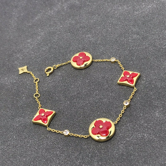 [Rose Jewellery]STAR AND SUN CARNELIAN 4 MOTIFS 3 DIAMONDS